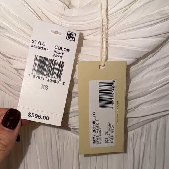 Ramy Brook White Strapless Dress - Size XS NWT - Picture 5 of 11